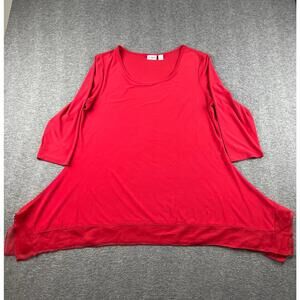 Cato Women's Red Long Sleeve Top Size XL